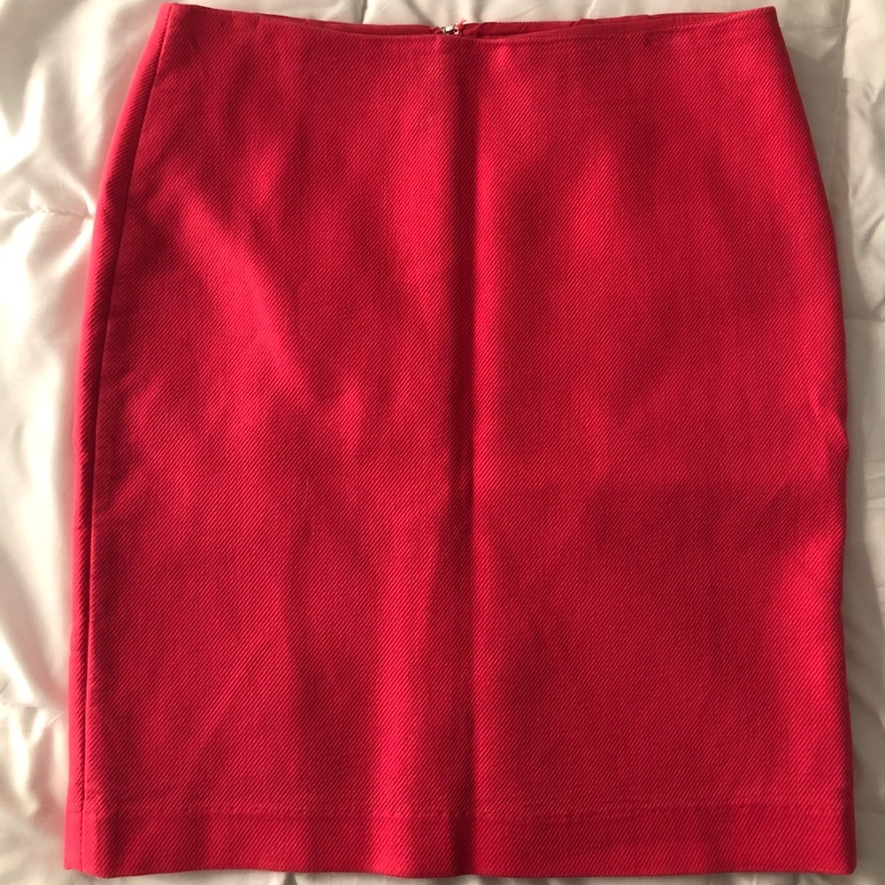 Hot pink pencil skirt